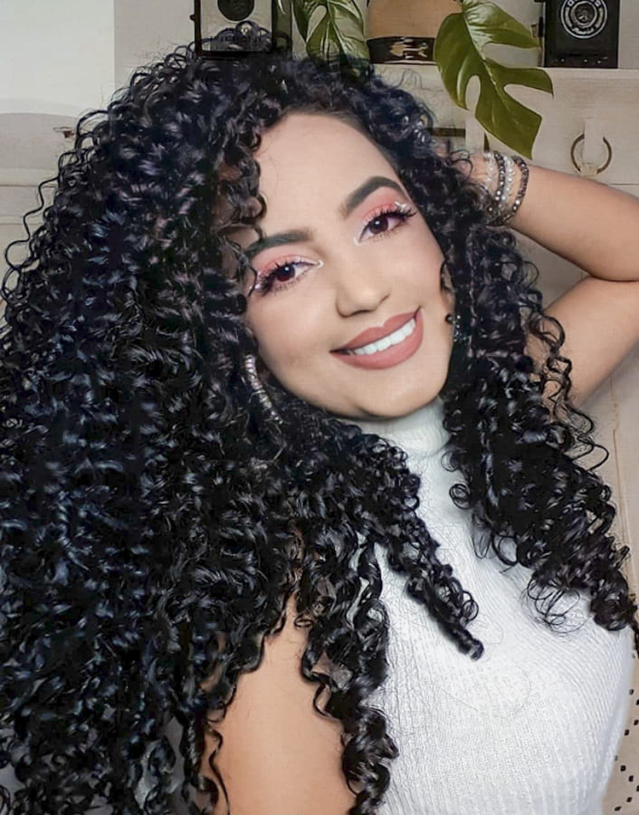 Indian Natural Black Color Tangle Free Mongolian Curly Weave Hair 8-32 Inch  Long at Best Price in Ludhiana | Vogue Mart