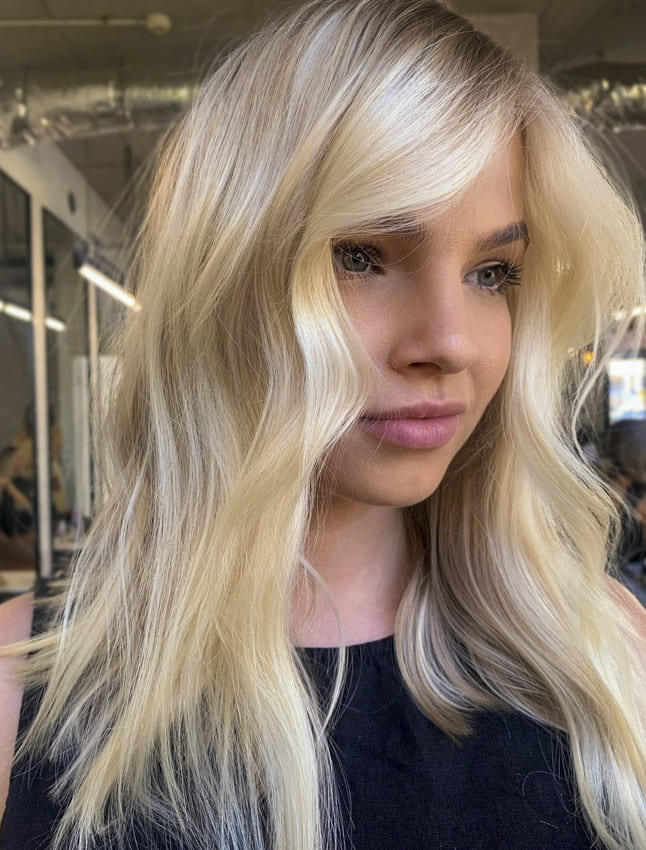 Platinum blonde medium hairstyles