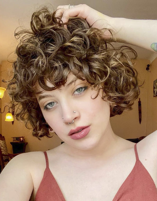 awesome red curly bob hairstyles with bangs