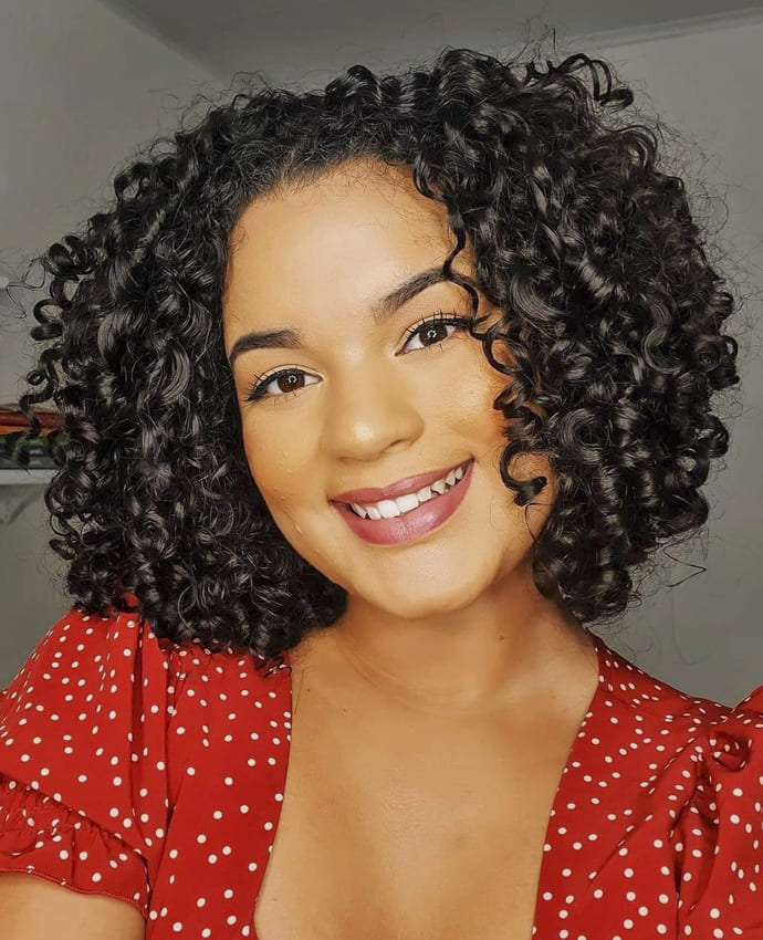 sort bob curly hairstyles for black women