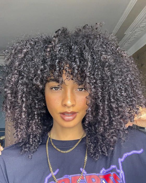 Black women Curly medium hairstyles
