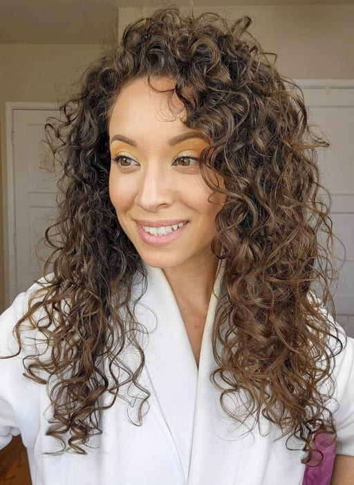 Long curly hairstyles for wedding