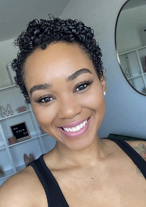 Short pixie and curly hairstyles for teen black women