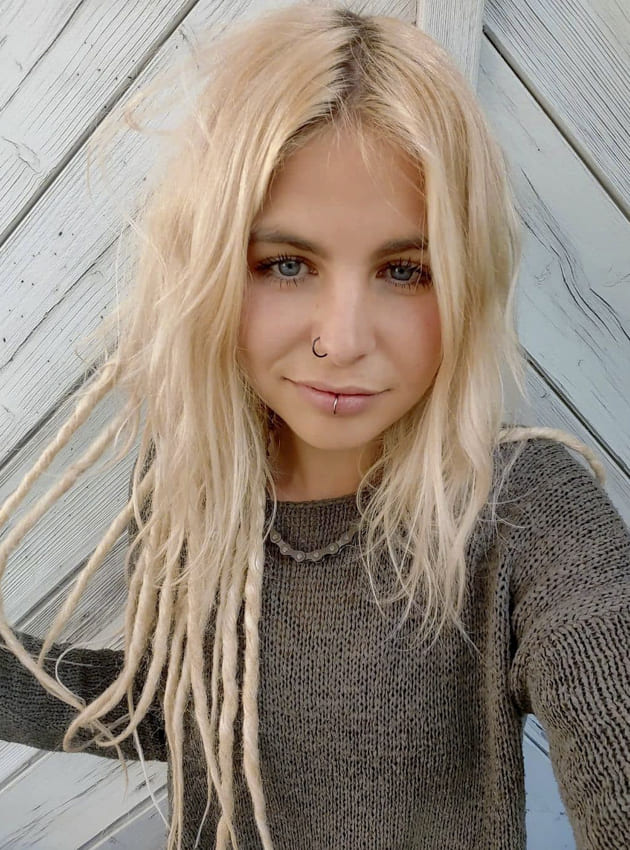 Blonde Medium Boho hair