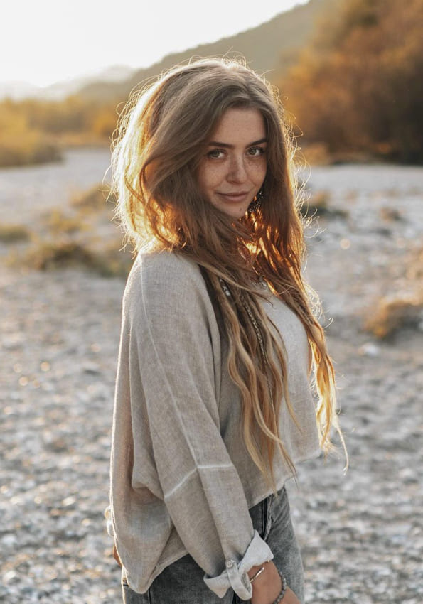 Long Brown Boho Hair