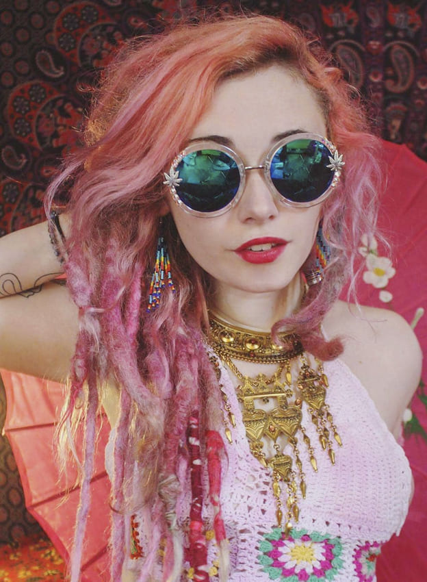 Pink Boho Hair