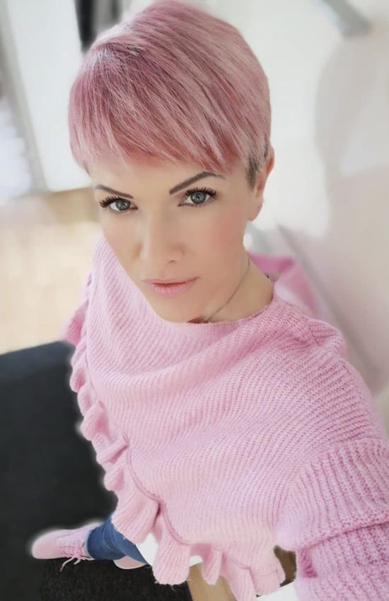 Pink pixie hairstyles