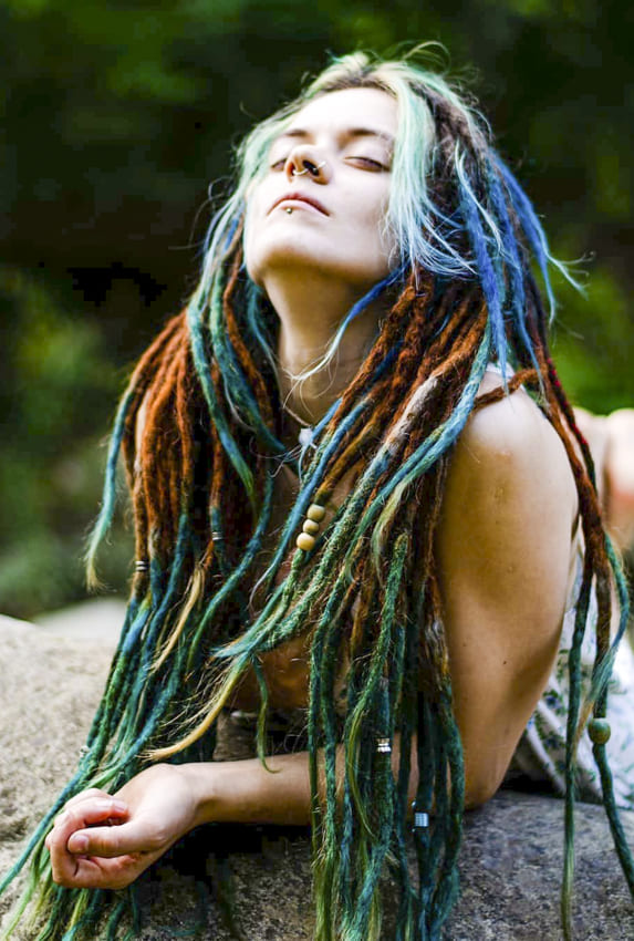 Rainbow Boho Hair