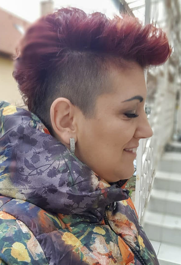 Red mohawk hairstyles