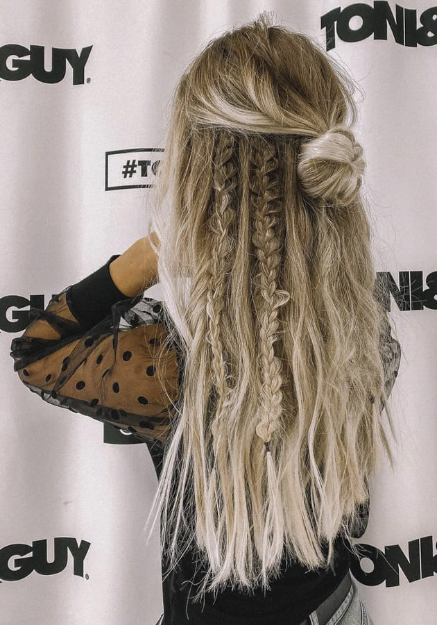 Hippie hairstyles braids