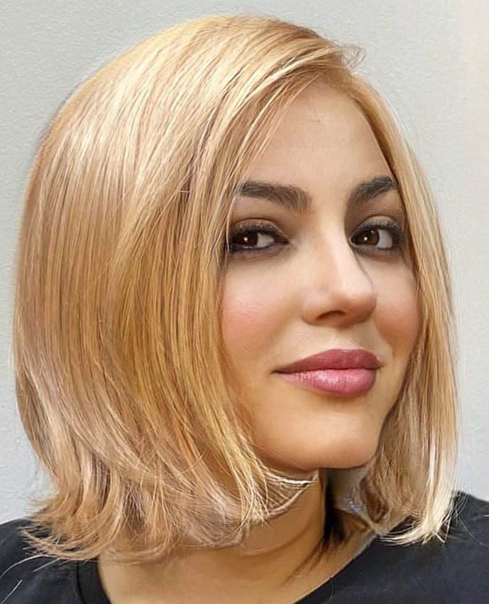 short blonde side bangs hairstyles for fine hair