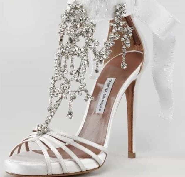 wedding shoes with diamonds