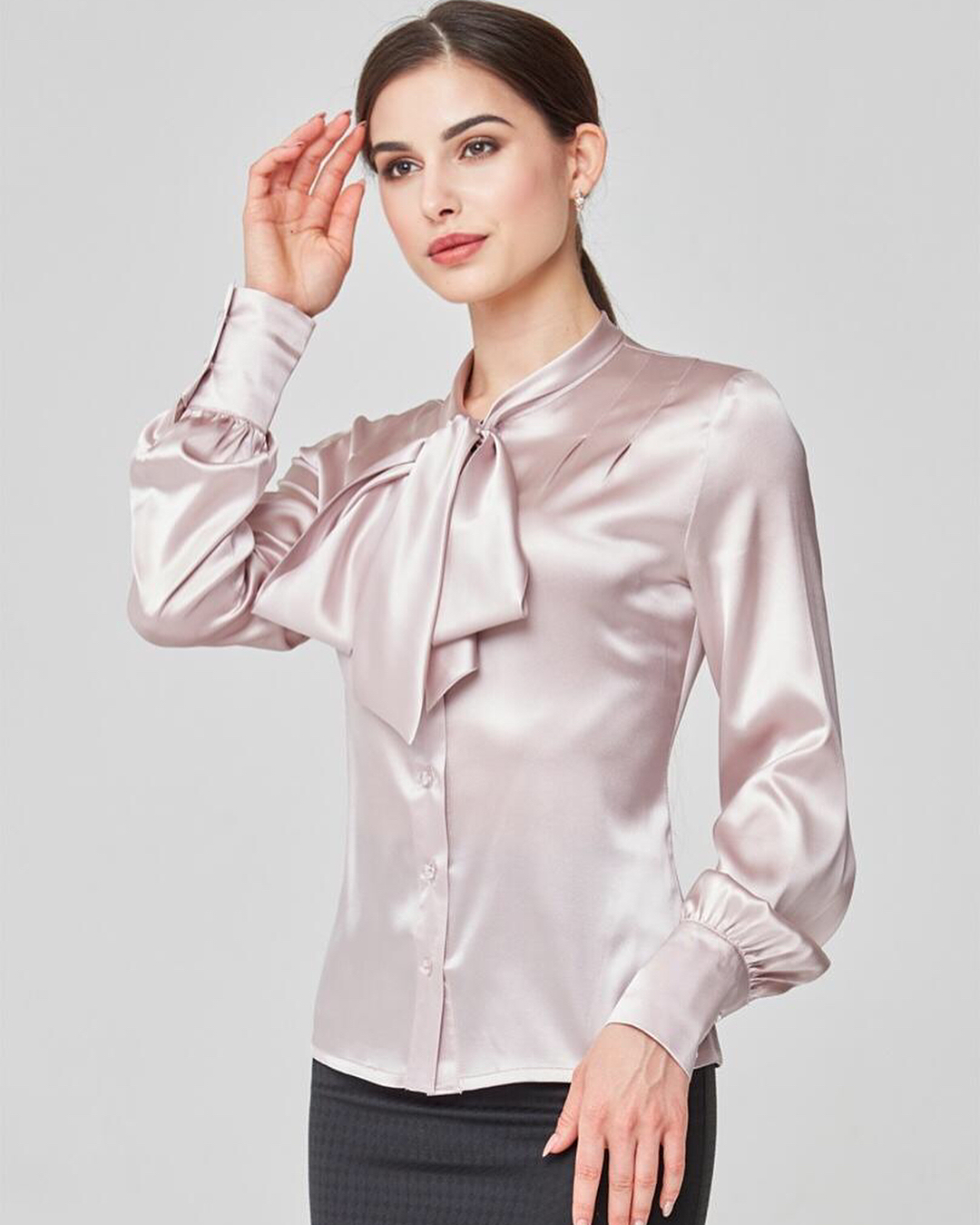 silk blouse for business trips