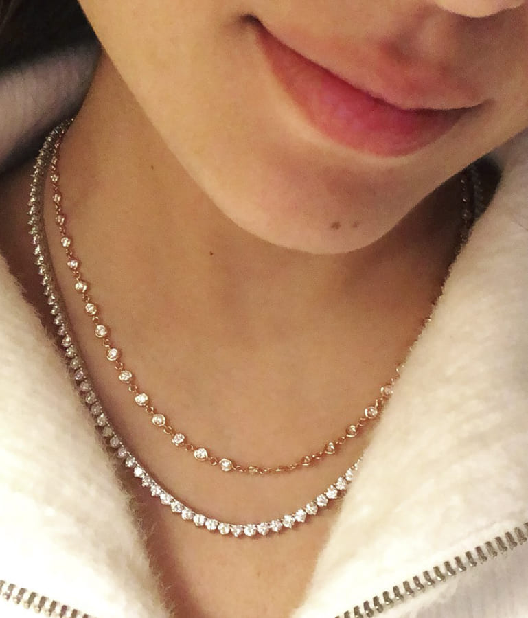 rose gold diamond necklace (1)