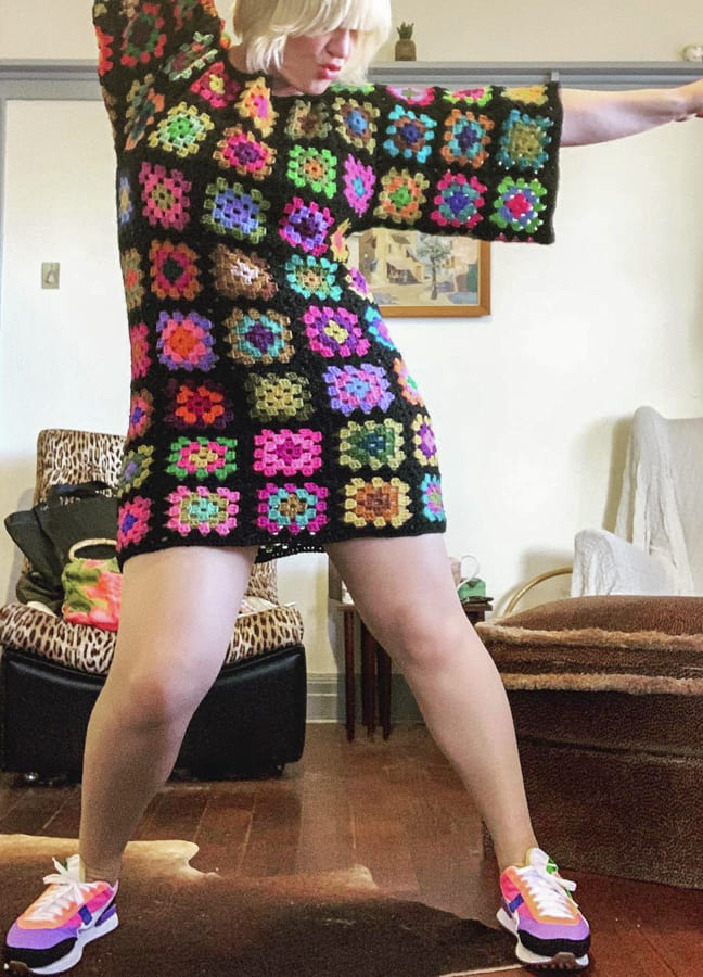 granny square dresses easy