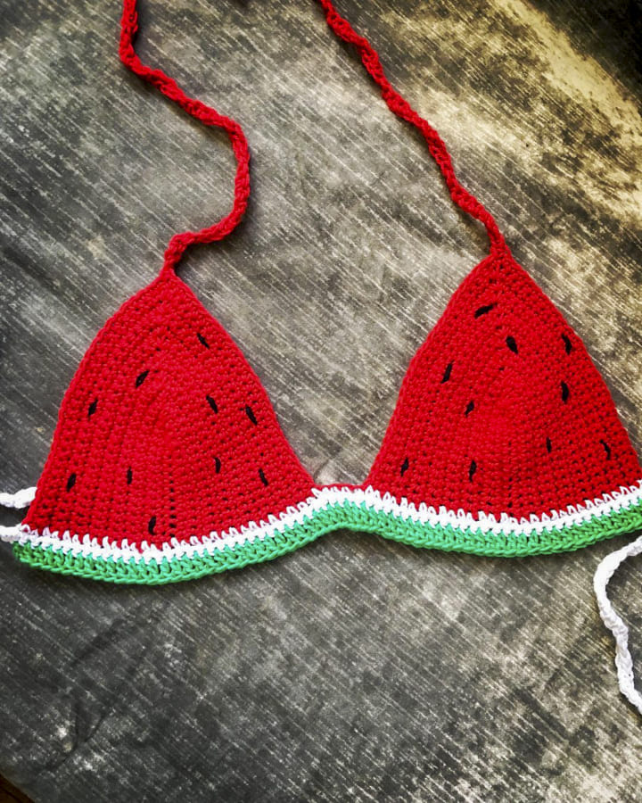 watermelon crochet bikini