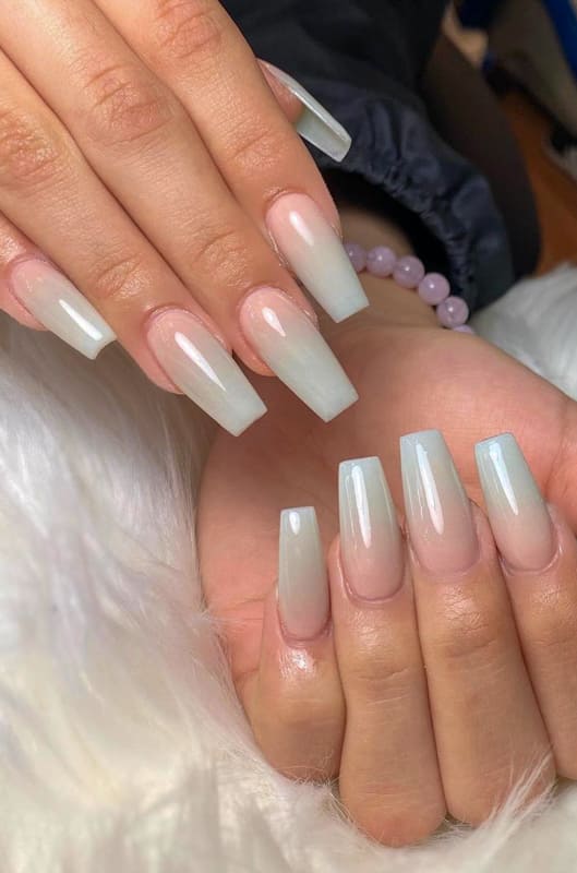 Awesome nude ombre nails