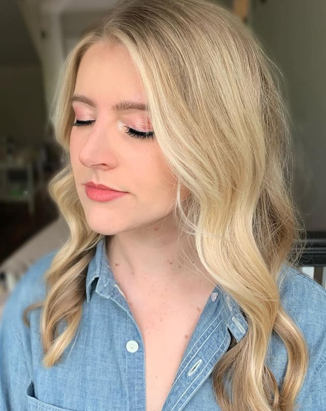 Long wavyy blonde wedding hairstyles