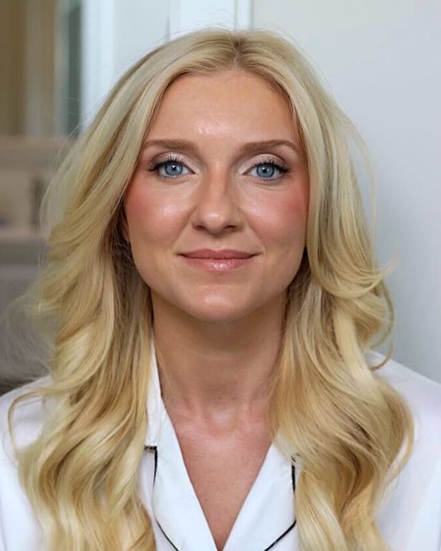 Platinum blonde long wedding hair