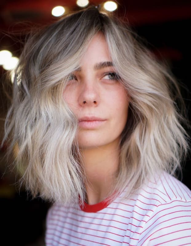 Short blonde thin hairstyles