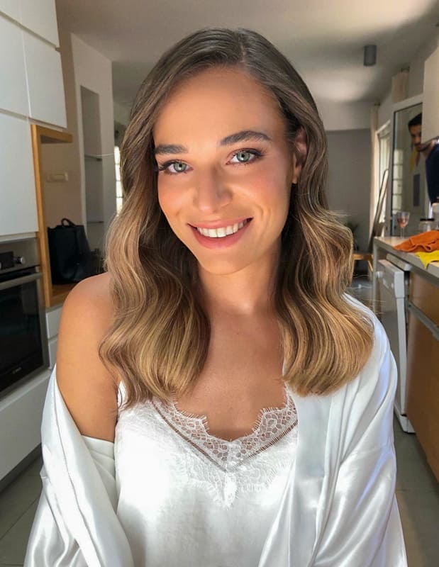 long layered wedding hair