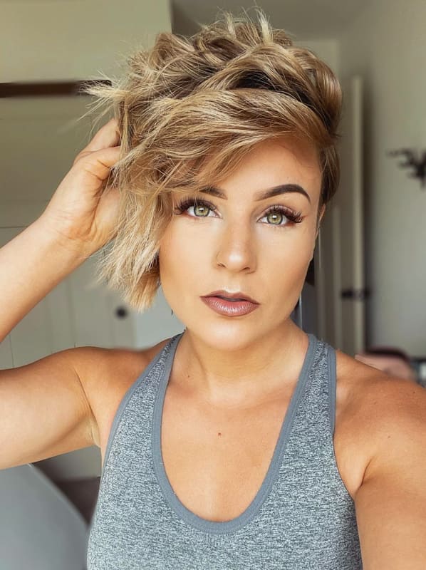 pixie ombre short layered hairstyles