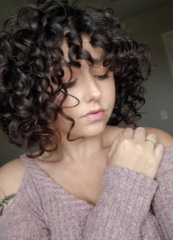 short curly hairstyles for young girls