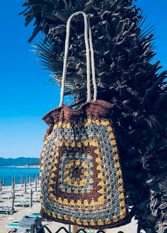 New summer granny square crochet bag