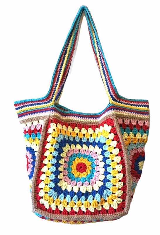 granny square crochet bag