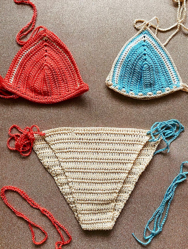 awesome colors crochet bikini