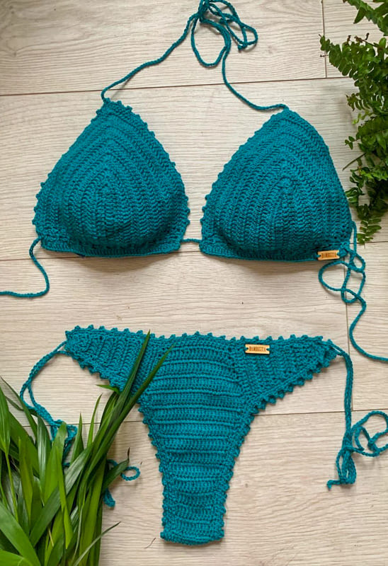 blue crochet bikini ideas