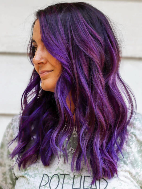 31 Cool Purple Hair Color Ideas for Women 2022