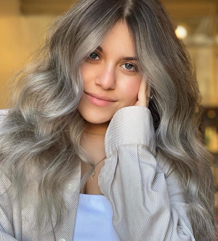 Dark ash blonde hair