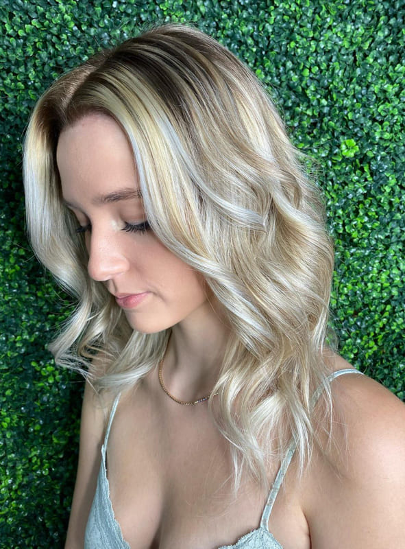 Natural ash blonde hair