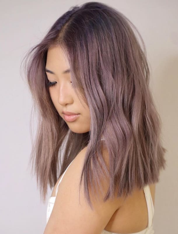 Ash purple hair