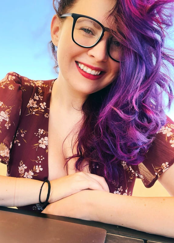 Shades of purple hair
