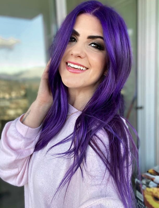 Violet purple hair