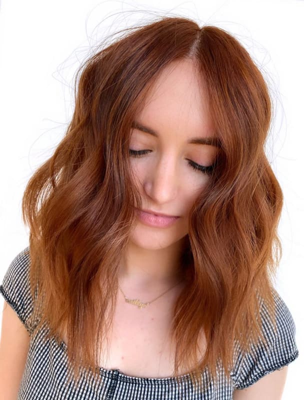 Chestnut brown Fine hair color