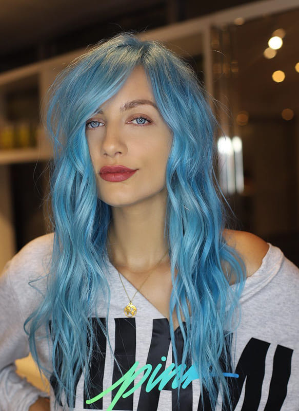 Baby blue hair