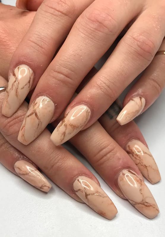 23 Marble Nails Design Ideas and Colors 2022 (3)