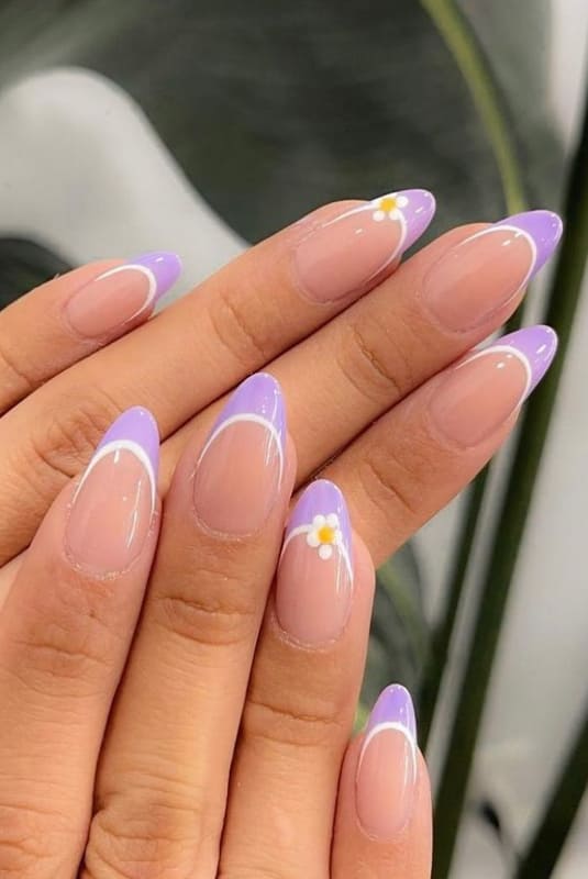 French lavender nails