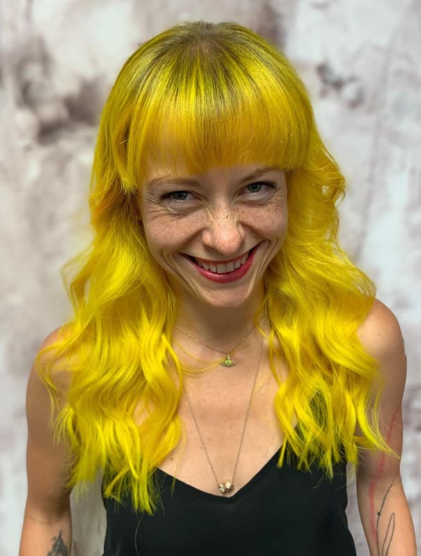 Over 45 medium yellow hair