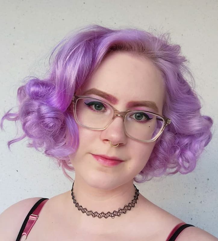 Short vintage lavender hair