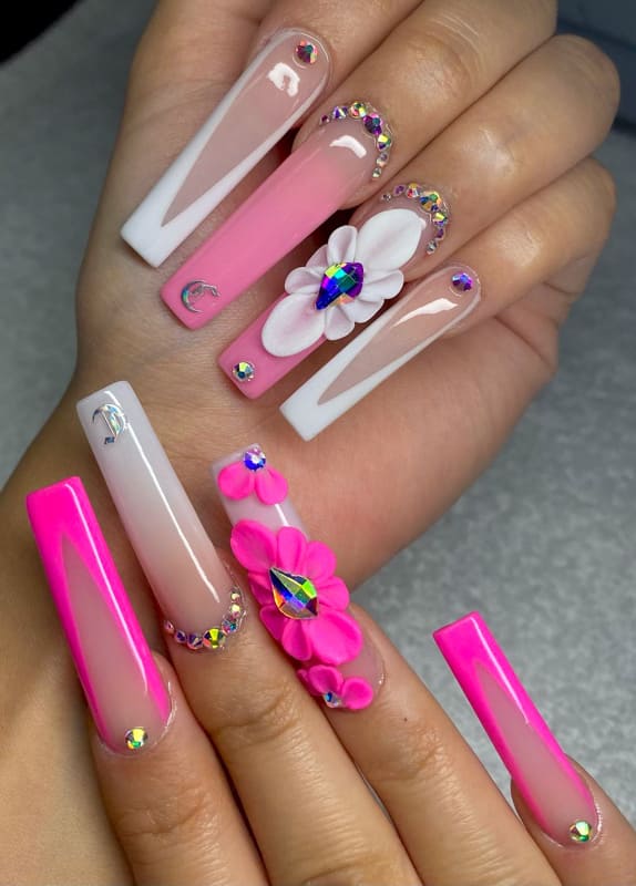 25 Easy and Cute Pink Nails Shapes and Color Ideas (3)