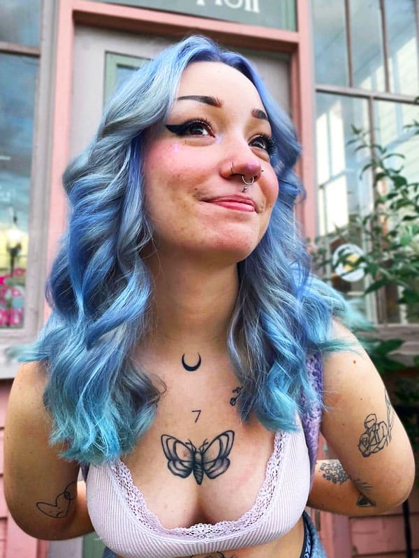 18 Periwinkle Hair Blue and Pink Color Ideas (1)