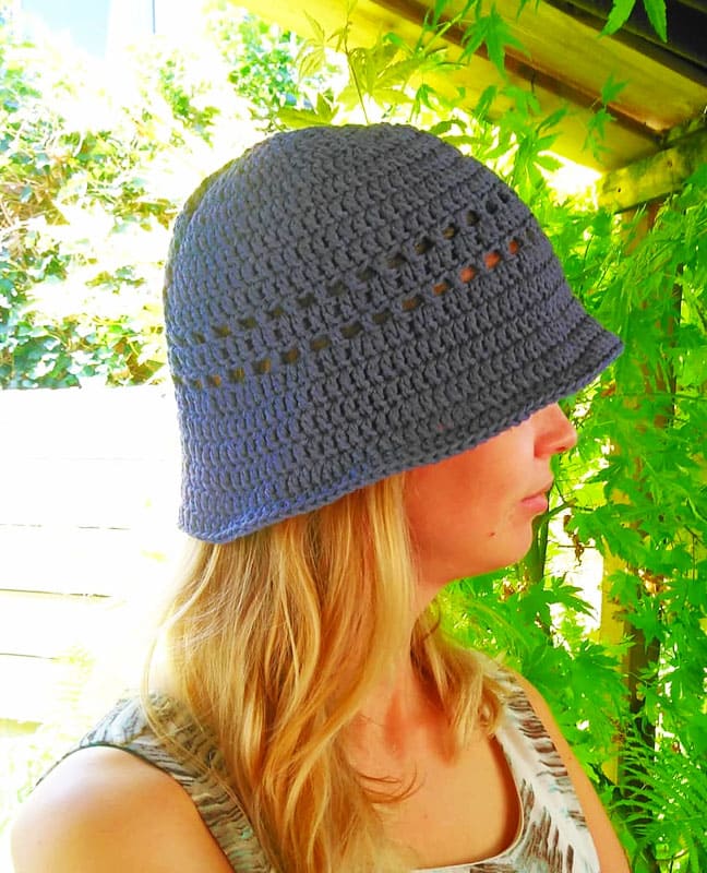 Beach Green Bucket Hat Free Pattern