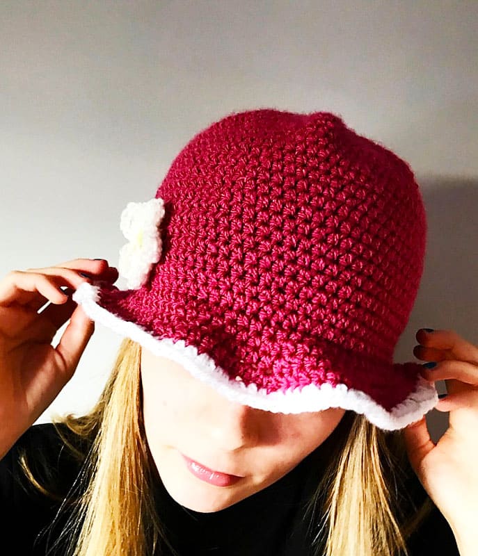 Daisy Meadow Bucket Hat Crochet PDF Pattern