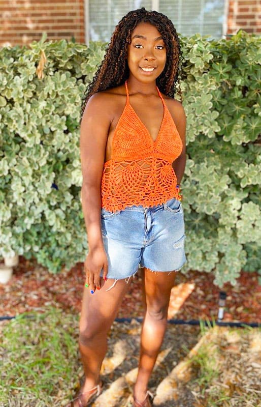 Lace Summer Halter Neck Top Free Crochet Pattern