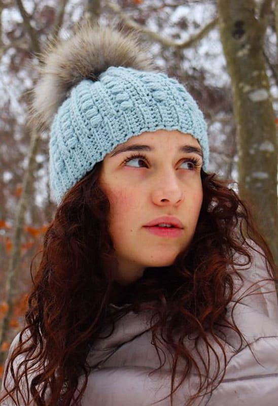 Malia Easy Beanie Crochet Free Pattern